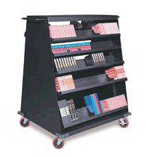 Multi media cart for transport of media